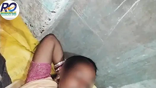 Desi village girl opened her salwar suit and inserted the penis and the dick into her pussy together and fucked her, Hindi audio
