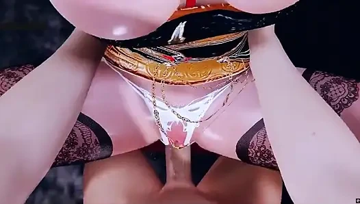 Богиня соблазна пламя в движении - 3D анимация, хентай