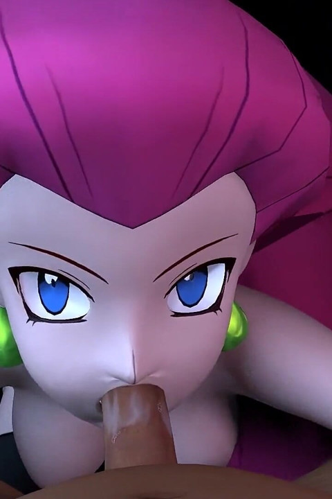 Jessie do team rocket chupa pau em pov
