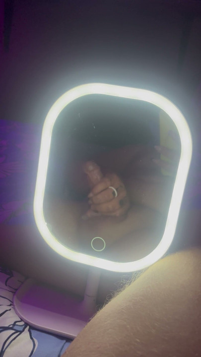 Stroking my hard dick