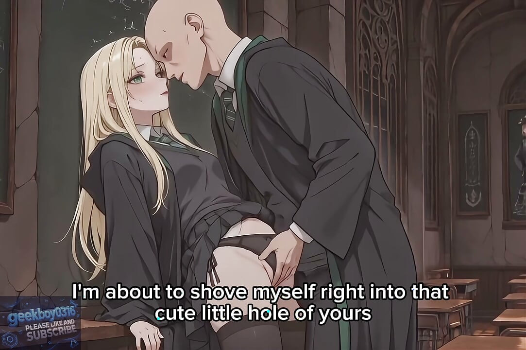 Malfoid(Malfoy) sex with man. Hogwarts. hentai AI video
