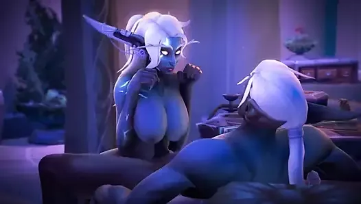 WOW Elf's HUGE Tits Are Only Good For One Thing