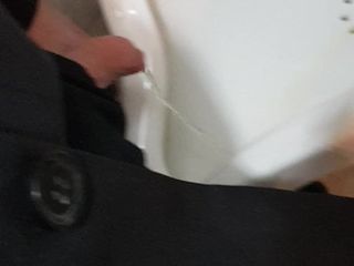 Pissing with uncut and small dick