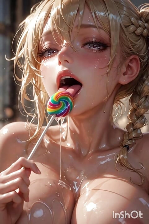 Lollipop lecken Zusammenstellung, 3d Anime