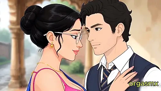 Desi Bhabi Mature College Lecturer Romantic Monsoon Rain Passion - New Video