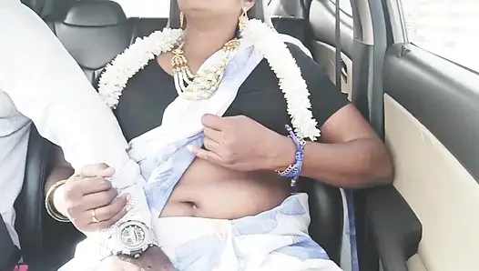 Indian Bhabhi Car Sex. Telugu Bhabi Car Long Drive for Fucking with Stepson