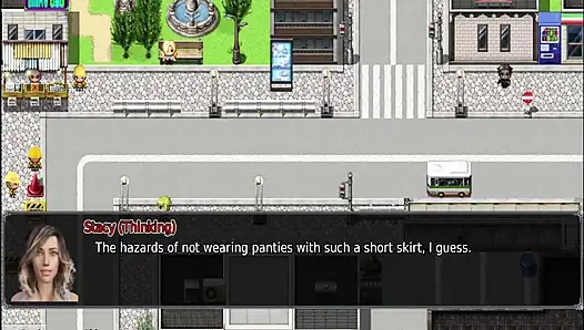 The office wife #21 - Stacy gave Marcus a hand job and sucked off the cum