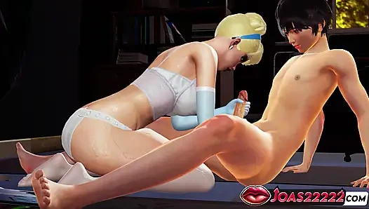 Hot Big Tits Cinderella Frenulum Licking Fetish with Sensual Moans, and Sloppy Blowjob Leading to Facial Cum