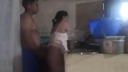 The Boss Comes Into the Kitchen to Fuck Me, His Cock Excites Me