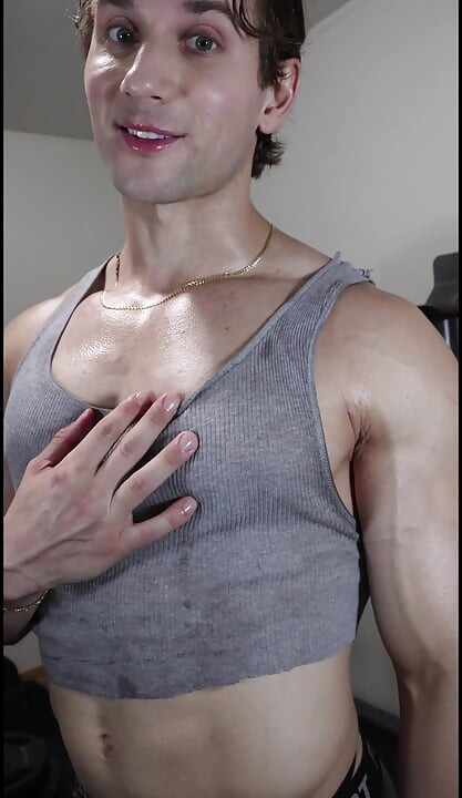 Hot stud love to workout and encourages you to do so