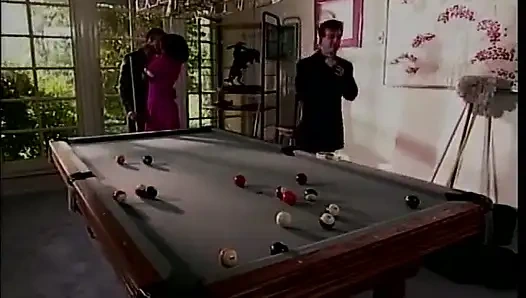 Hung white stud gets his cock sucked by ebony and blonde babes