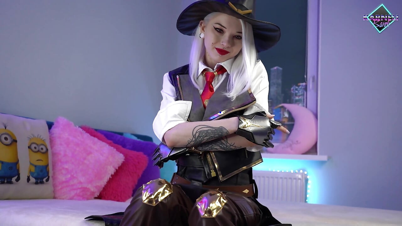Overwatch Ashes plays with her tight holes. Karneli Bandi