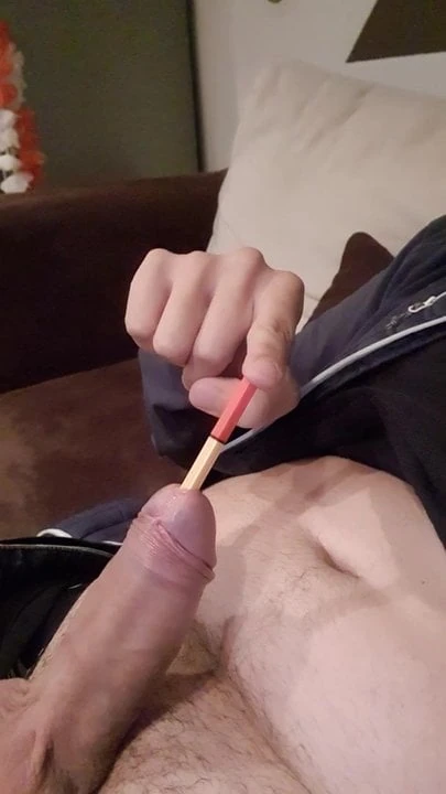 Sounding my cock