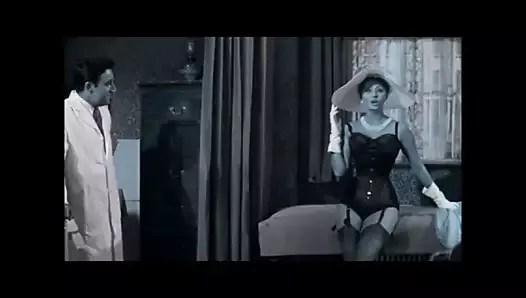 Sophia Loren in Lingerie and Nylons (Recolored)