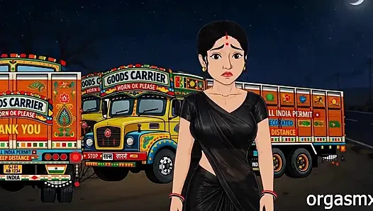 Desi hausfrau und lorry-fahrer