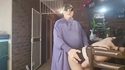 Alien in the basement fucking my wife during the night