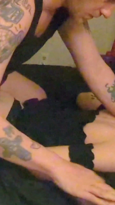 4k Goth Girl Rough Fucked Pt 1 of 3  - Bondage Creampie | Clip 2