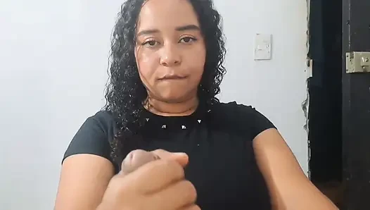 Bol yağlı Kolombiyalı büyük göt
