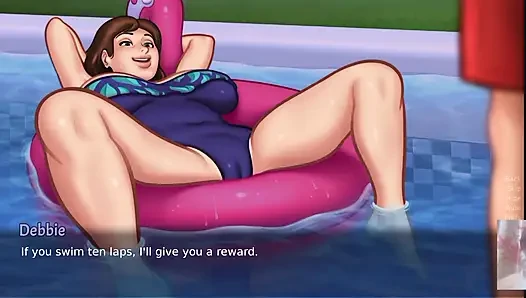 Vollbusige MILf stiefmutter wurde überrascht!! Ich habe sie im schwimmbad gefickt.