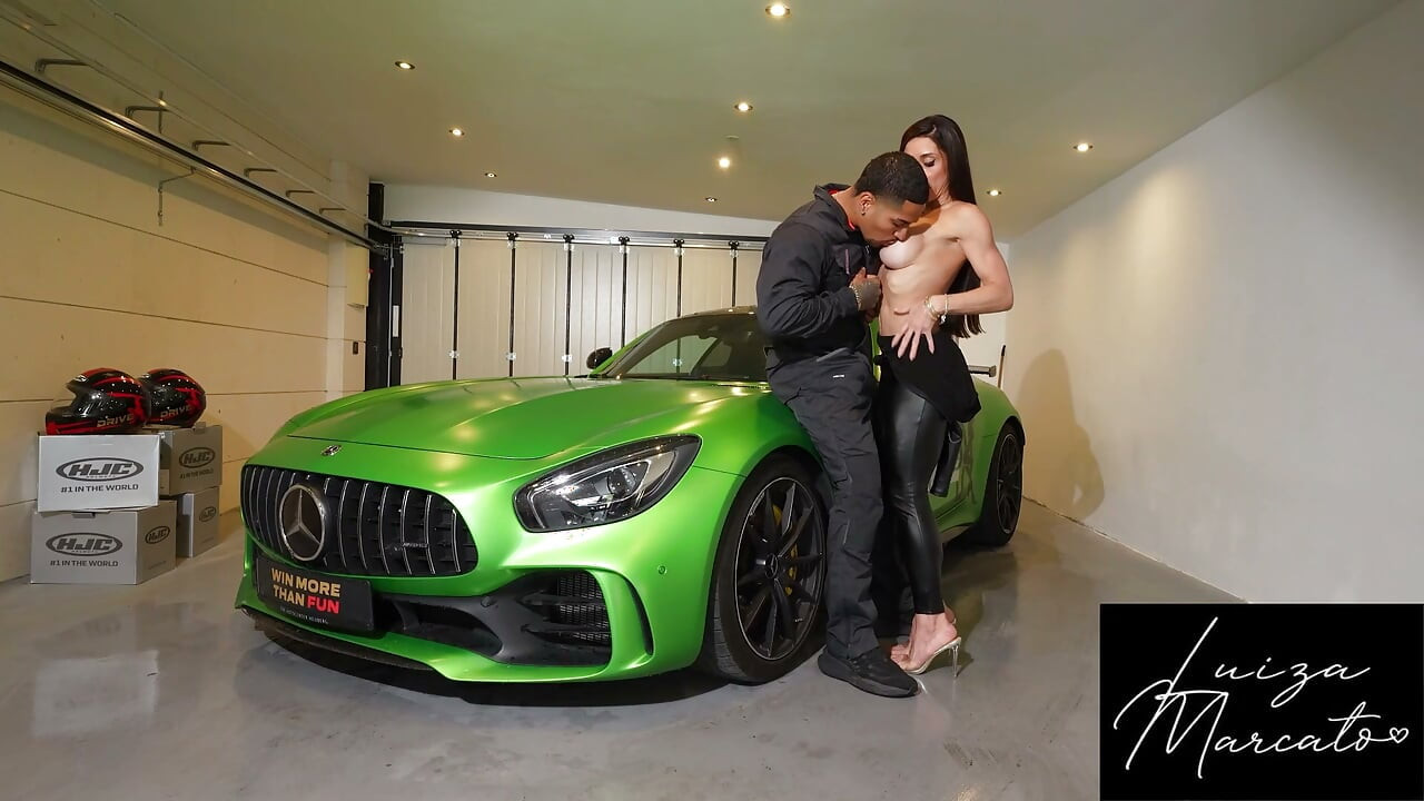 Rough Sex in a Luxury Car with the Mechanic - Luiza Marcato