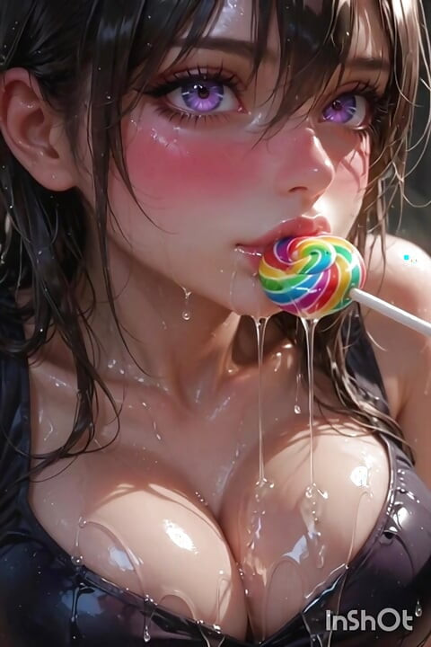 Lollipop licking compilation, 3d anime