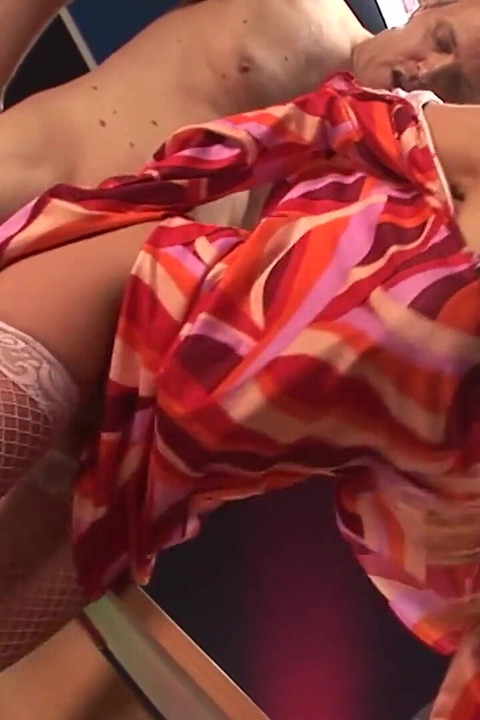 Sweet Sluts Scene-3_sexy Blonde with Big Tits in Lingerie Enjoys a Threesome with Two Mature Cocks