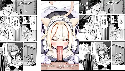 Hentai game - neko zimmermädchen hentai sex 2 gameplay-animation