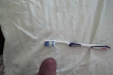 Cum on Wife's Cousin's Toothbrush and Pillow