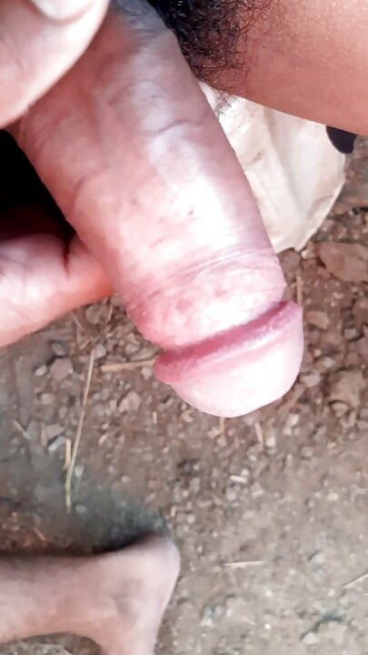 Big cock Indian man outdoor