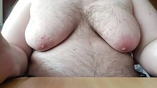 Hairy Fat British Moobs