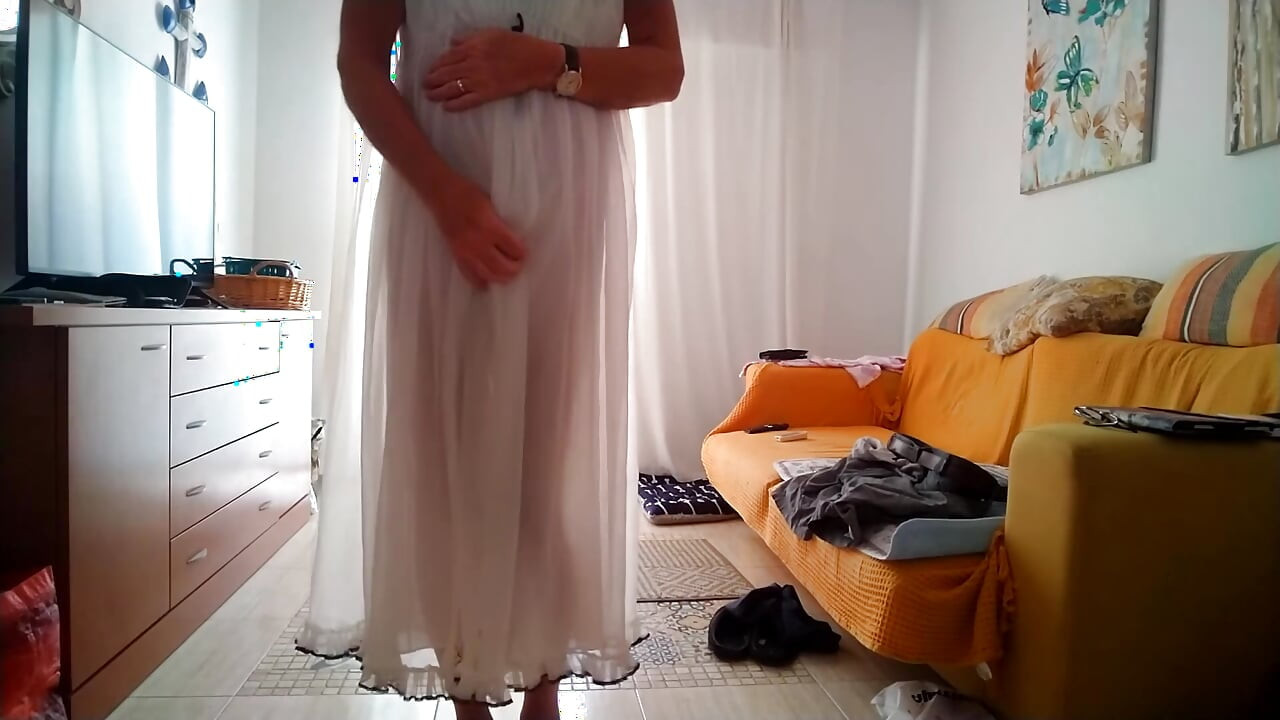 I love mornings in a sexy nightgown.