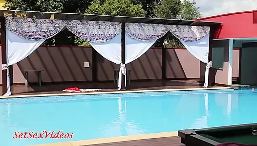 Anny Fernandez and Her Men - Part 1-3, Having Anal Sex in the Club Pool