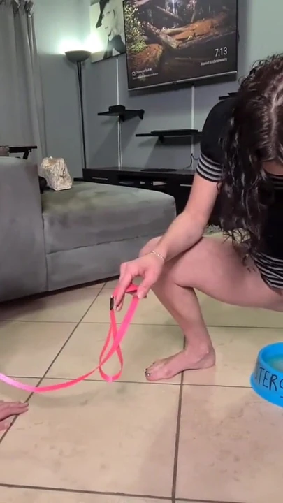 Jaw-dropping moment from "Chubby bitch doing different humiliating tasks, worshiping feet, lapping up piss"