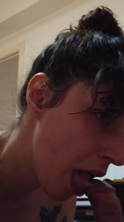 POV Blowjob Delicious Tongue Game in His Cocoon