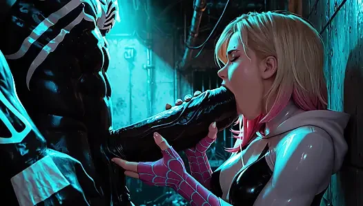 She Let the Symbiote Fill Her for Power - AI GENERATED