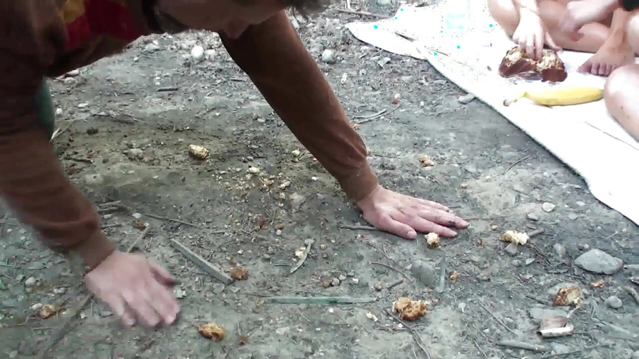 Outdoor punishment for slave