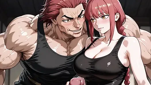 Yujiro (baki) x makima (cm)