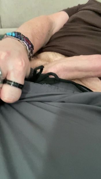 Edging My Thick Uncut Dick