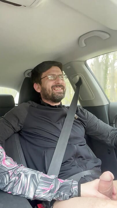 She Couldn't Wait - MILF Blowjob & Handjob While Driving - Public Car Sex Kingyordanov