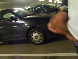 jerking in parking garage. part one (no cum)