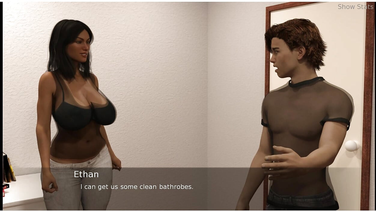 Project Hotwife - Gameplay - Rollspel - Fru försöker reparera bilen och bli våt
