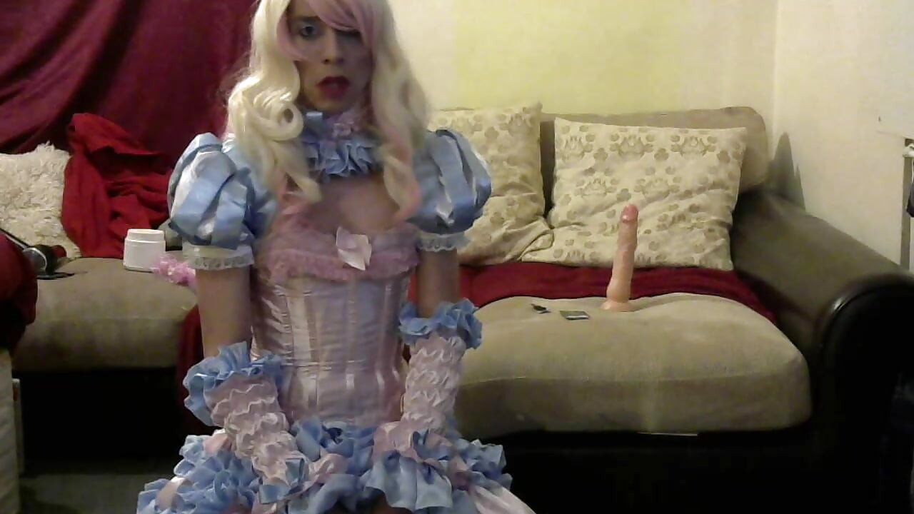 Prissy Little Sissy Pansy being a good girl for Mistress