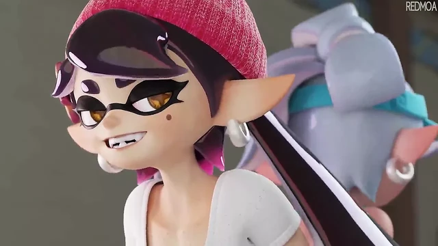 Splatoon Callie and Marie Double Buttjob!