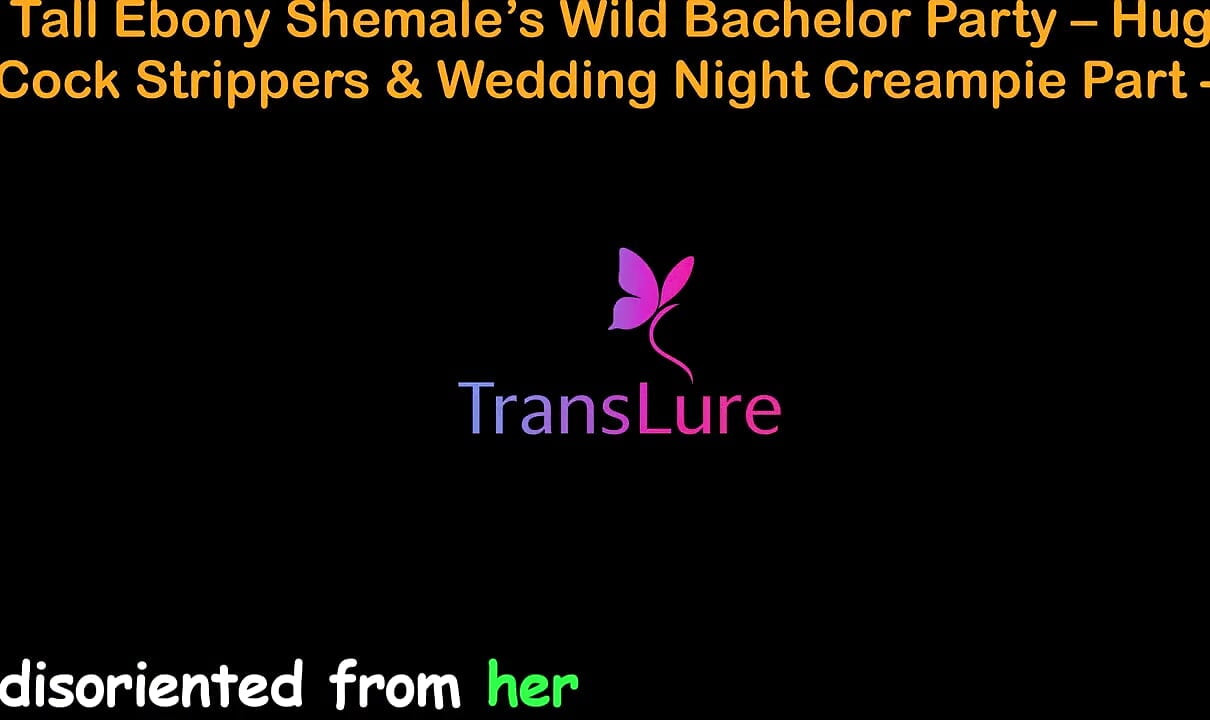 English Audio Sex Story - Tall Ebony Shemale's Wild Bachelor Party - Huge Cock Strippers & Wedding Night Creampie - 1