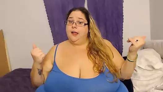 Curvy BBW with enormous tits and big stomach