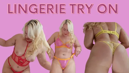 Essayage de lingerie sexy - Michellexm