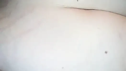 Hungarian chubby milf shows her brutal big round butt and soft belly, doggy position teasing, butt trembling, amateur curvy solo, long