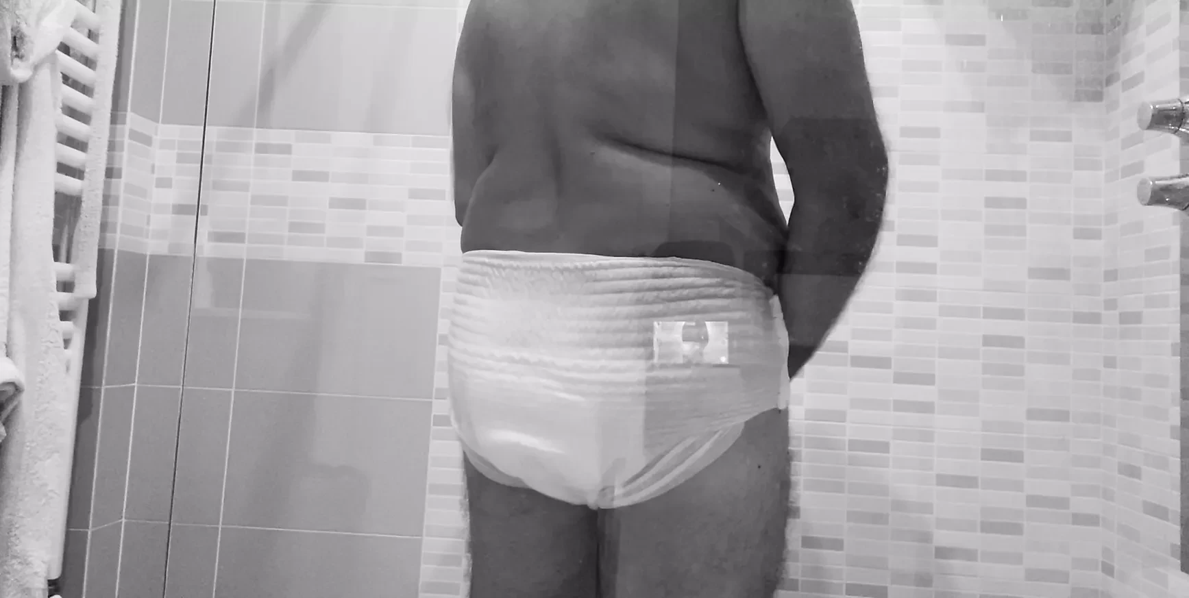 Windel und Dusche