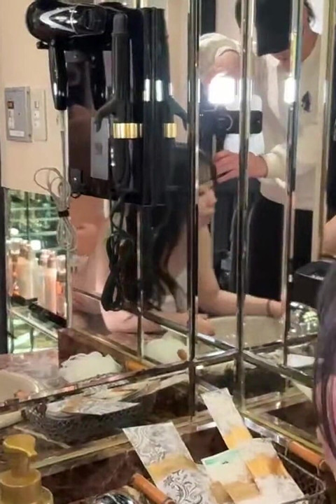 Pleasure Interrupted. Mirror Finish Turns Wild After Sudden Electric Tease.