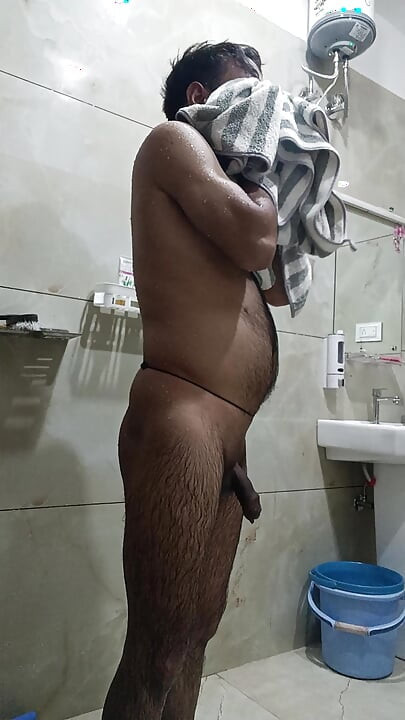 indian desi man sex and show shower shoe and masterbation